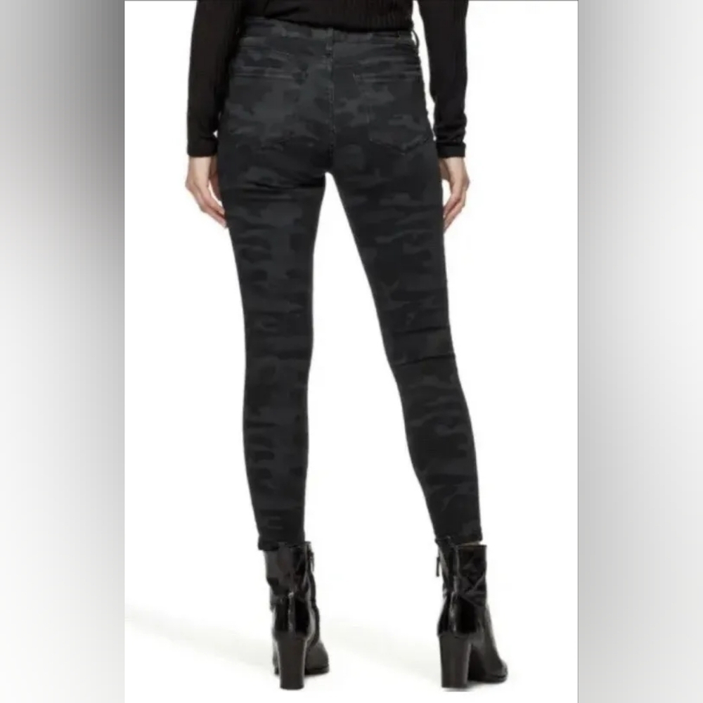 Social Standard by Sanctuary Womens Black Camo Mid-Rise Ankle Skinny Jean 10 NWO - Picture 5 of 6